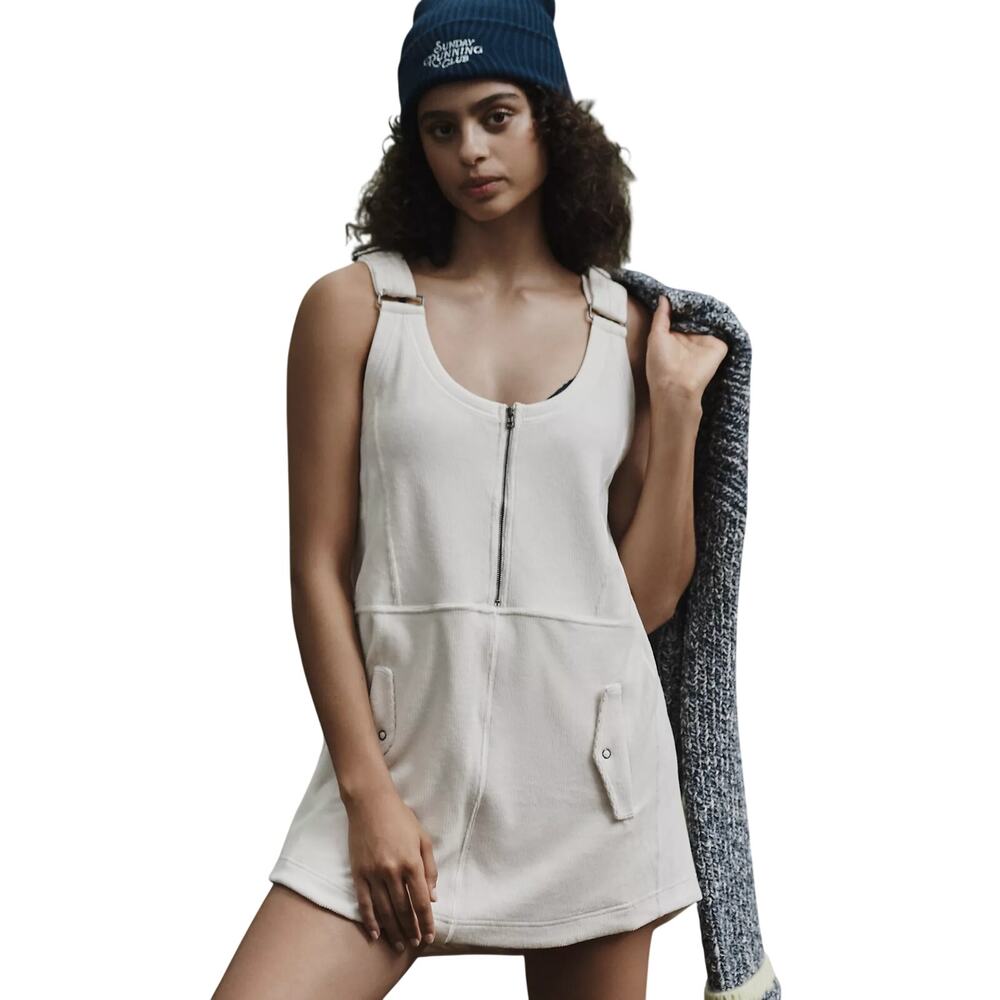 Anthropologie Daily Practice Jockey Mini Dress, Size Small White